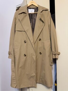 Mango Women's Beige Belted Trench Coat